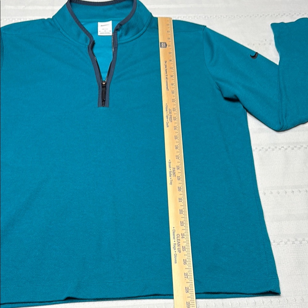 Nike Green Zip Up Men’s Golf Sweater Lightweight- Size XL - Picture 3 of 5
